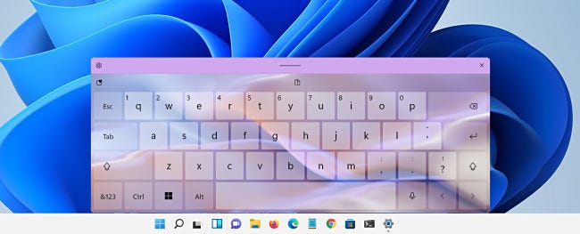 在Windows11上更改触摸键盘主题