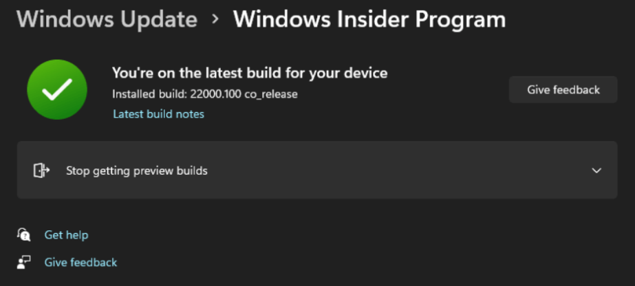 Windows11预览体验计划无法选择渠道
